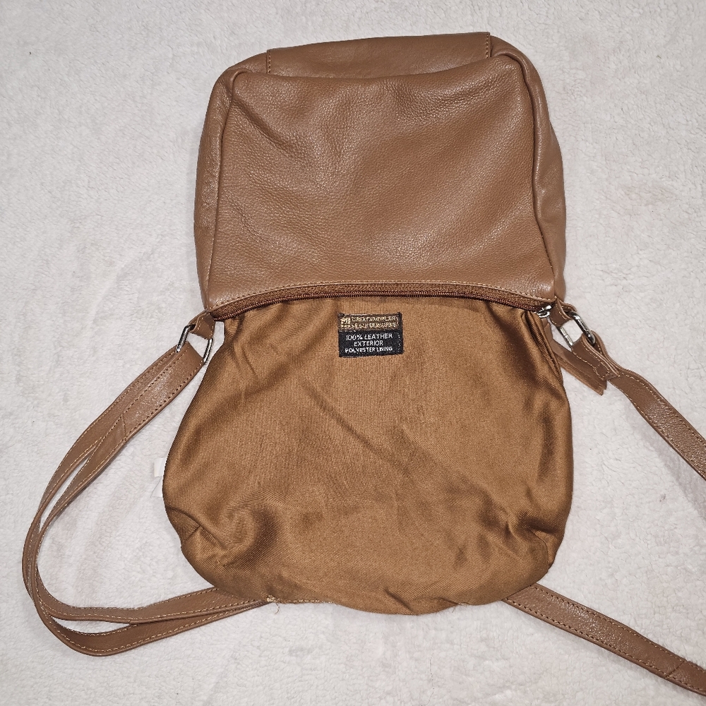 Great American Leather Works Brown Leather Crossbody Bag - Picture 9 of 14